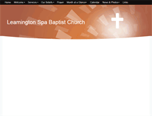 Tablet Screenshot of leamington-baptist.org.uk